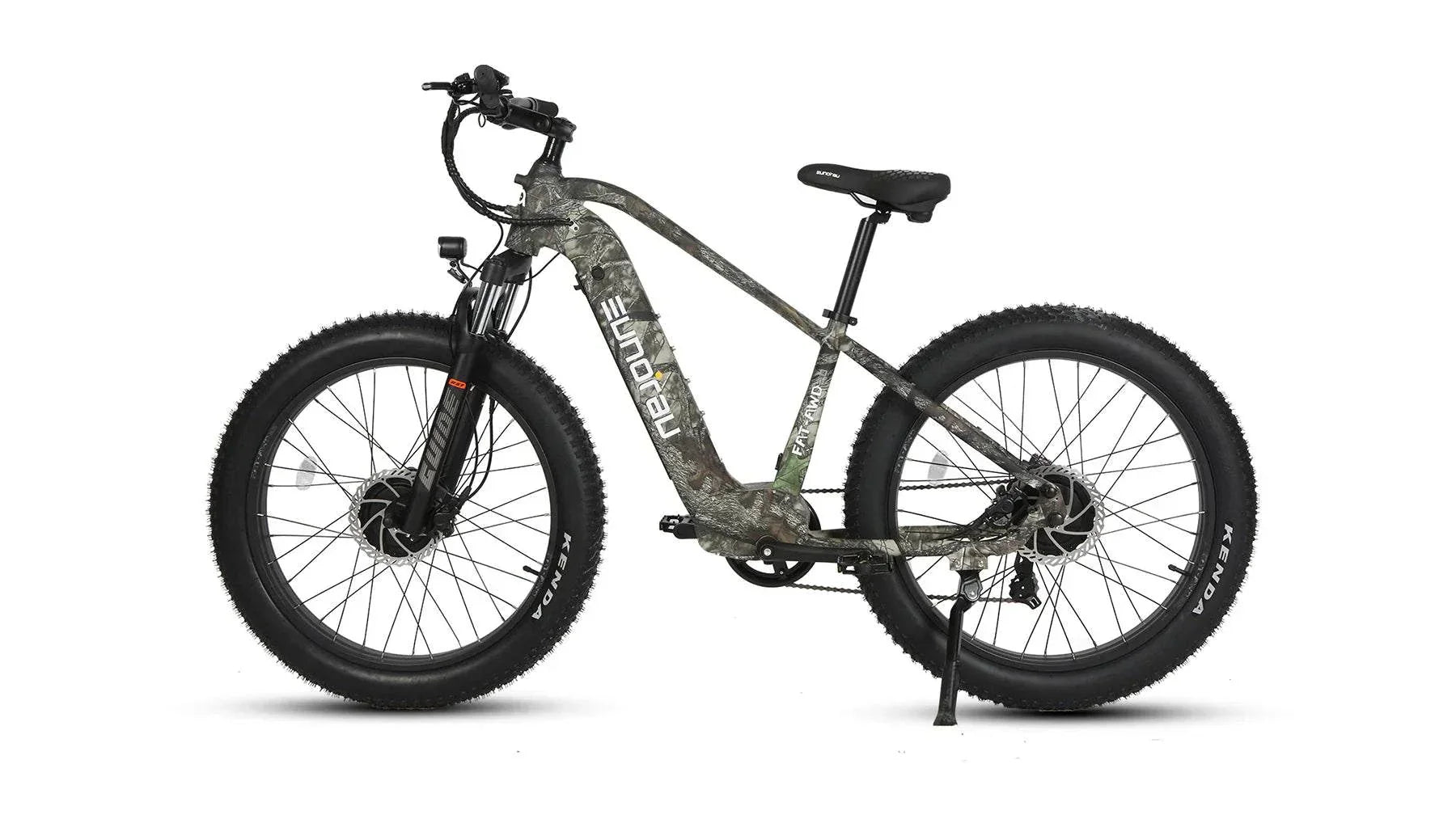 Electric bike with dual motor system designed for enhanced off road performance and durability