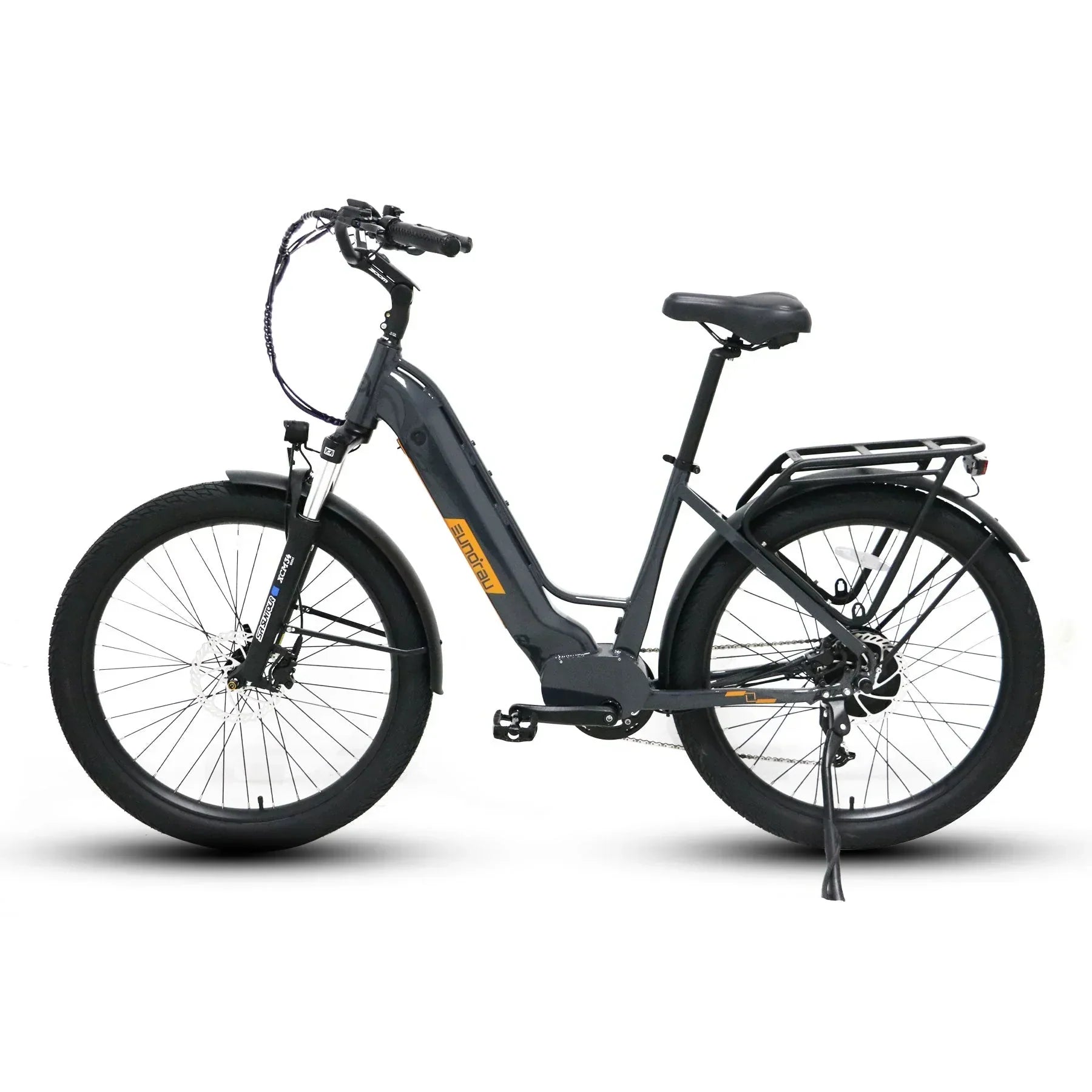 Electric bike designed for the modern commuter, offering efficient and eco-friendly urban transportation.