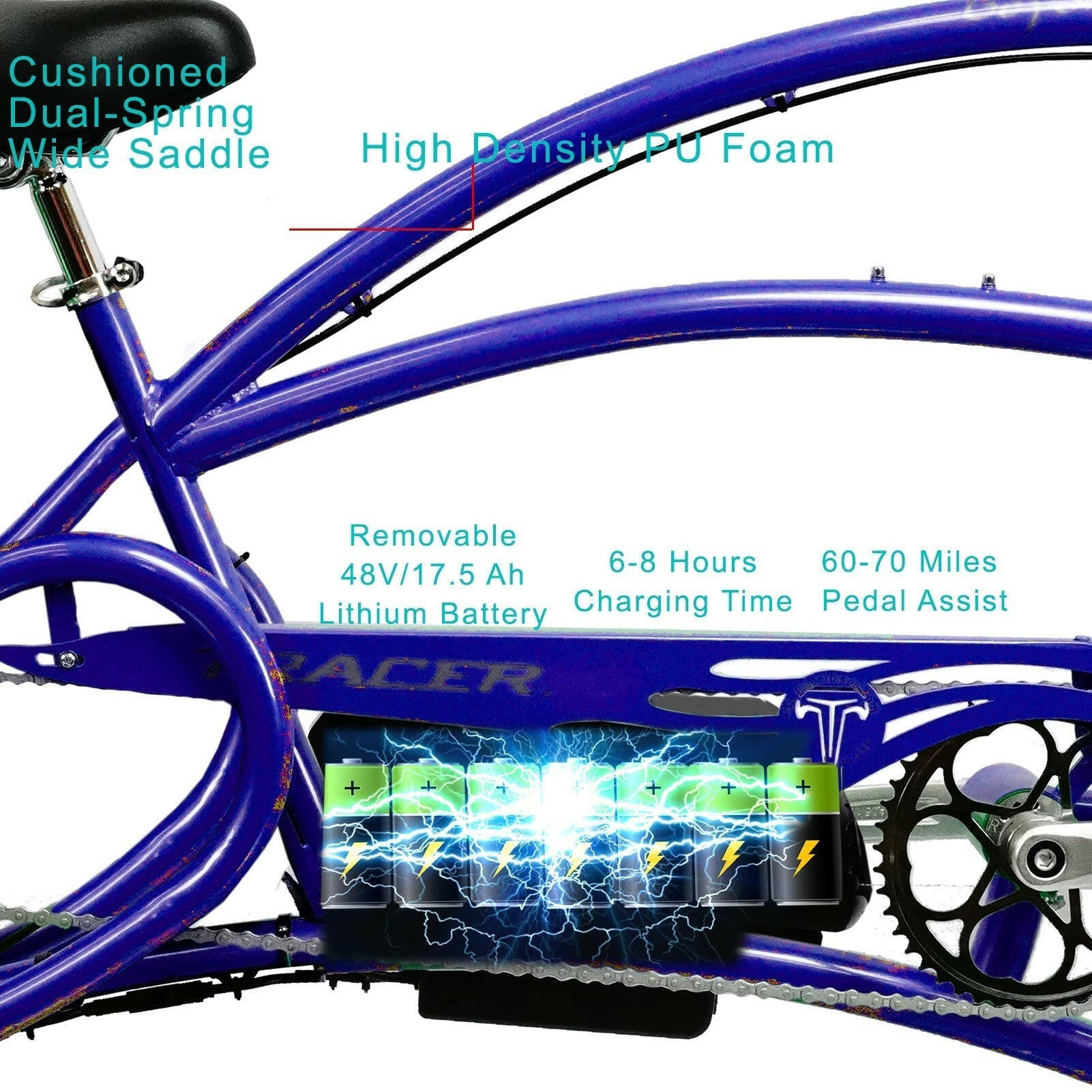 Electric Beach Cruiser Bike