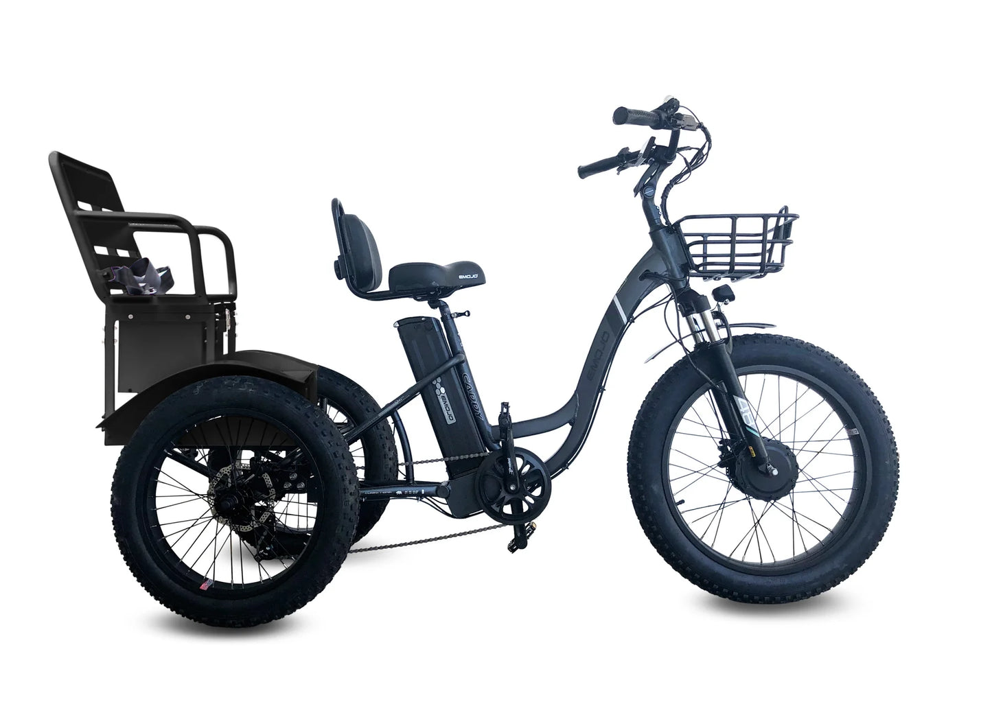EMOJO CADDY PRO URBAN CRUISER Step Thru Electric Tricycle/Trike Door Dash Uber Eats Passenger Seat Storage