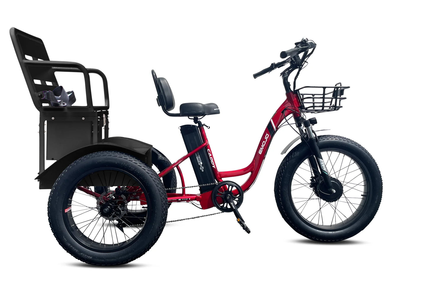 EMOJO CADDY PRO URBAN CRUISER Step Thru Electric Tricycle/Trike Door Dash Uber Eats Passenger Seat Storage