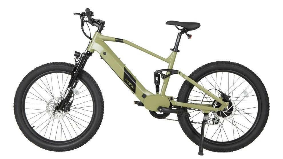 EUNORAU DEFENDER electric bike with full suspension designed for long-range rides, offering durability and comfort