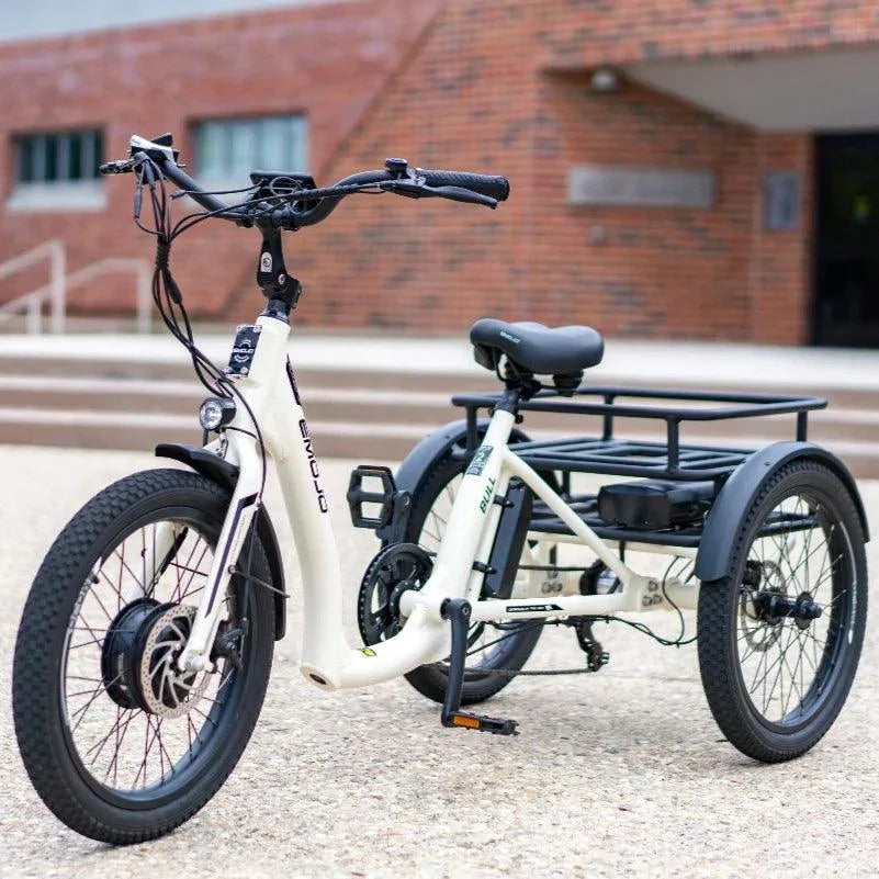 Electric Tricycle designed for efficient cargo transport, ideal cargo trike solution for urban delivery and eco-friendly logistics.