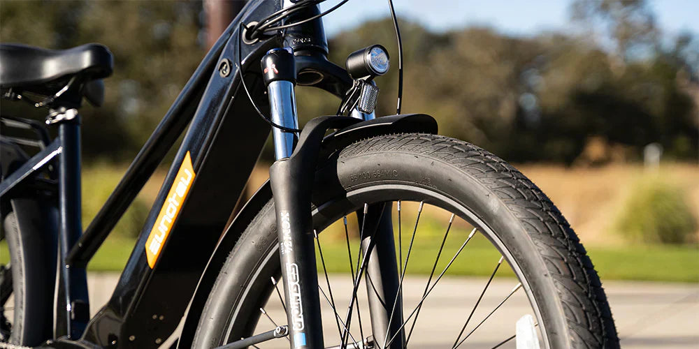 Electric bike designed for the modern commuter, offering efficient and eco-friendly urban transportation.