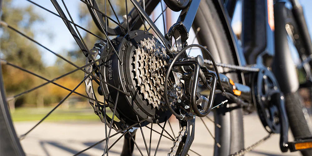 Electric bike designed for the modern commuter, offering efficient and eco-friendly urban transportation.