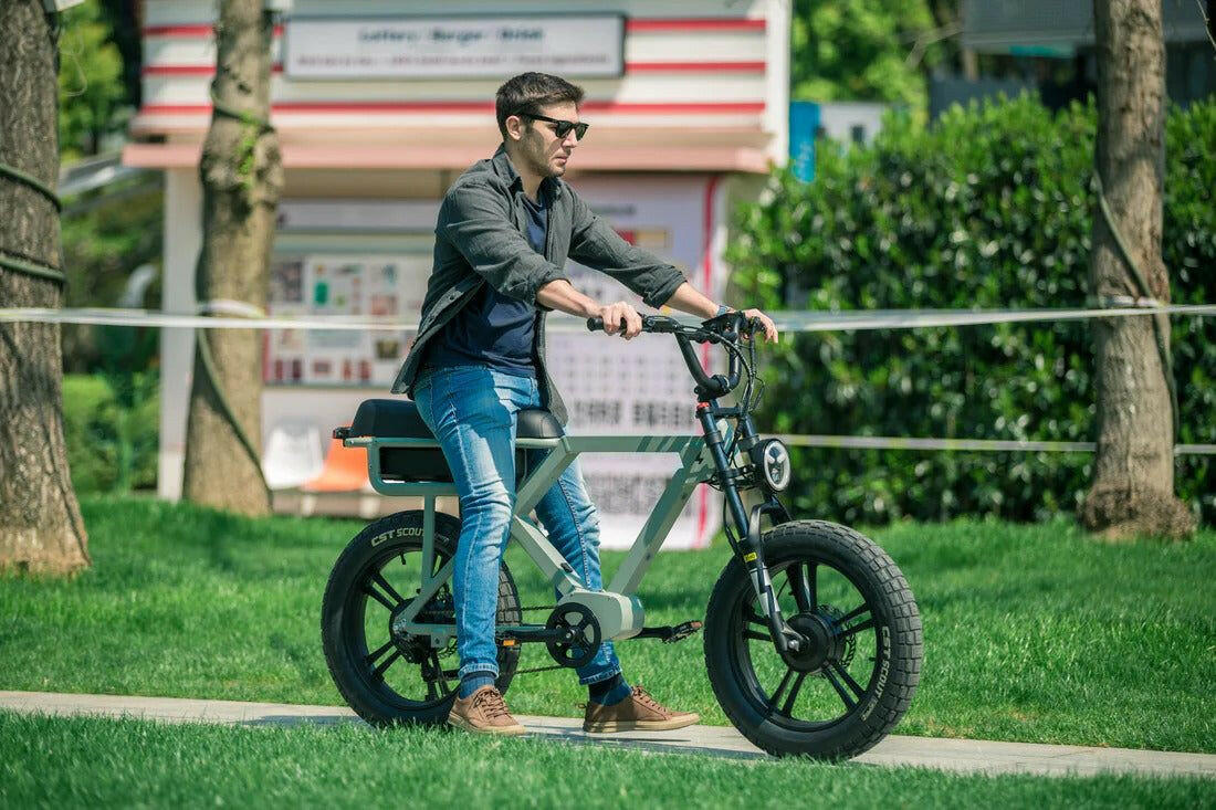 Electric moped and e-bike designed for efficient commuter transportation with eco-friendly performance