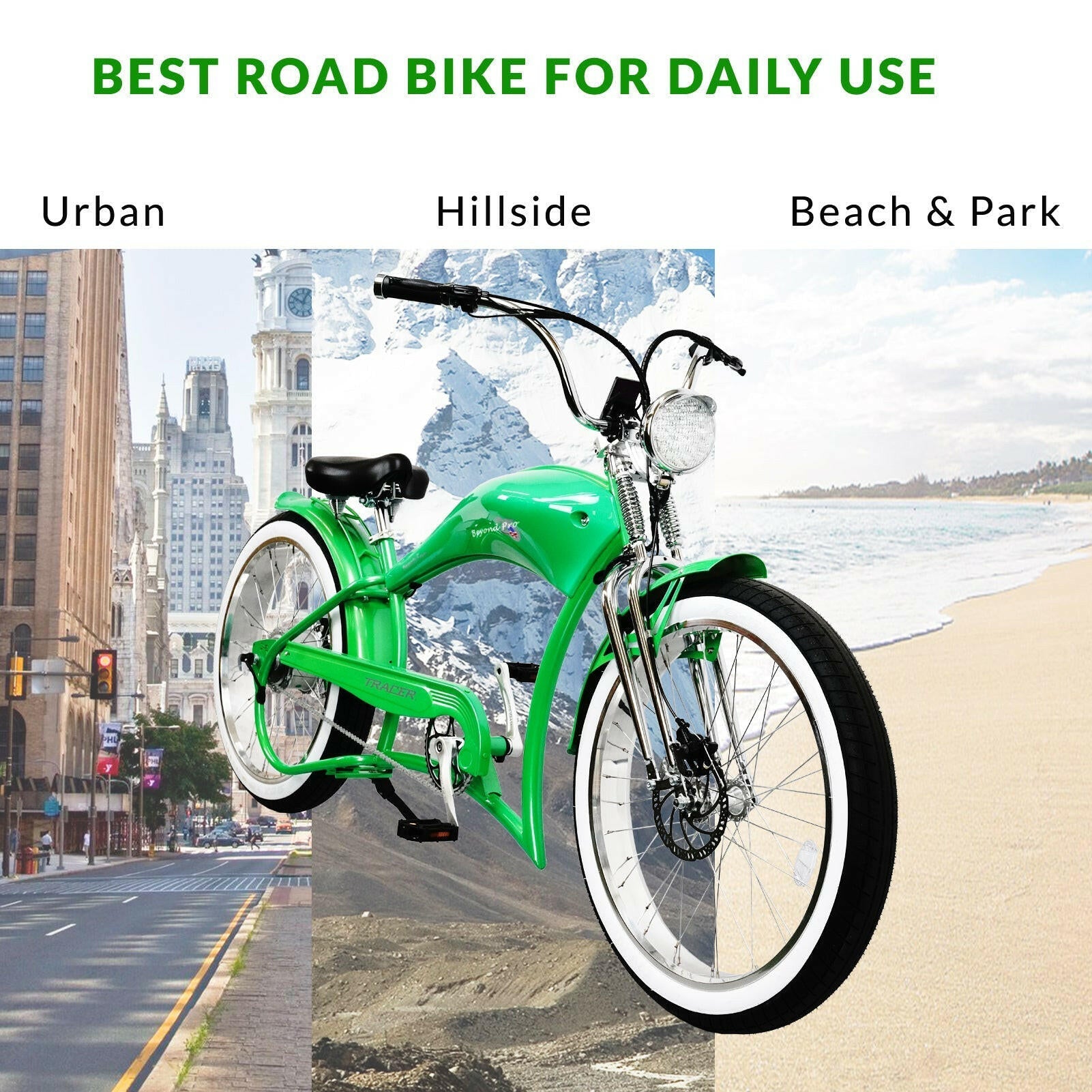 Electric Cruiser Bike by EV Power Rides showcasing sleek design and powerful performance for eco-friendly commuting.