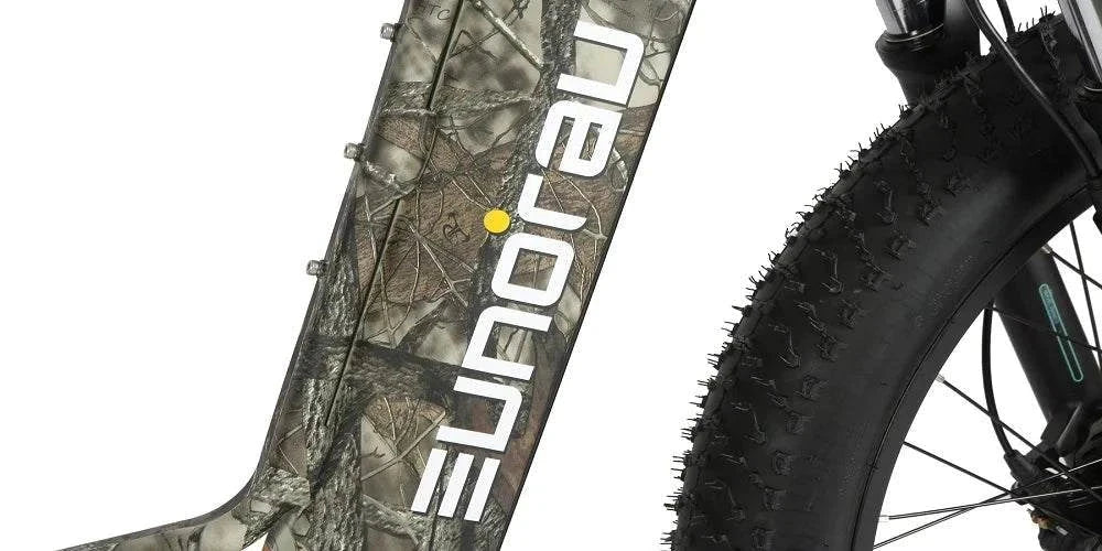 Electric bike with dual motor system designed for enhanced off road performance and durability