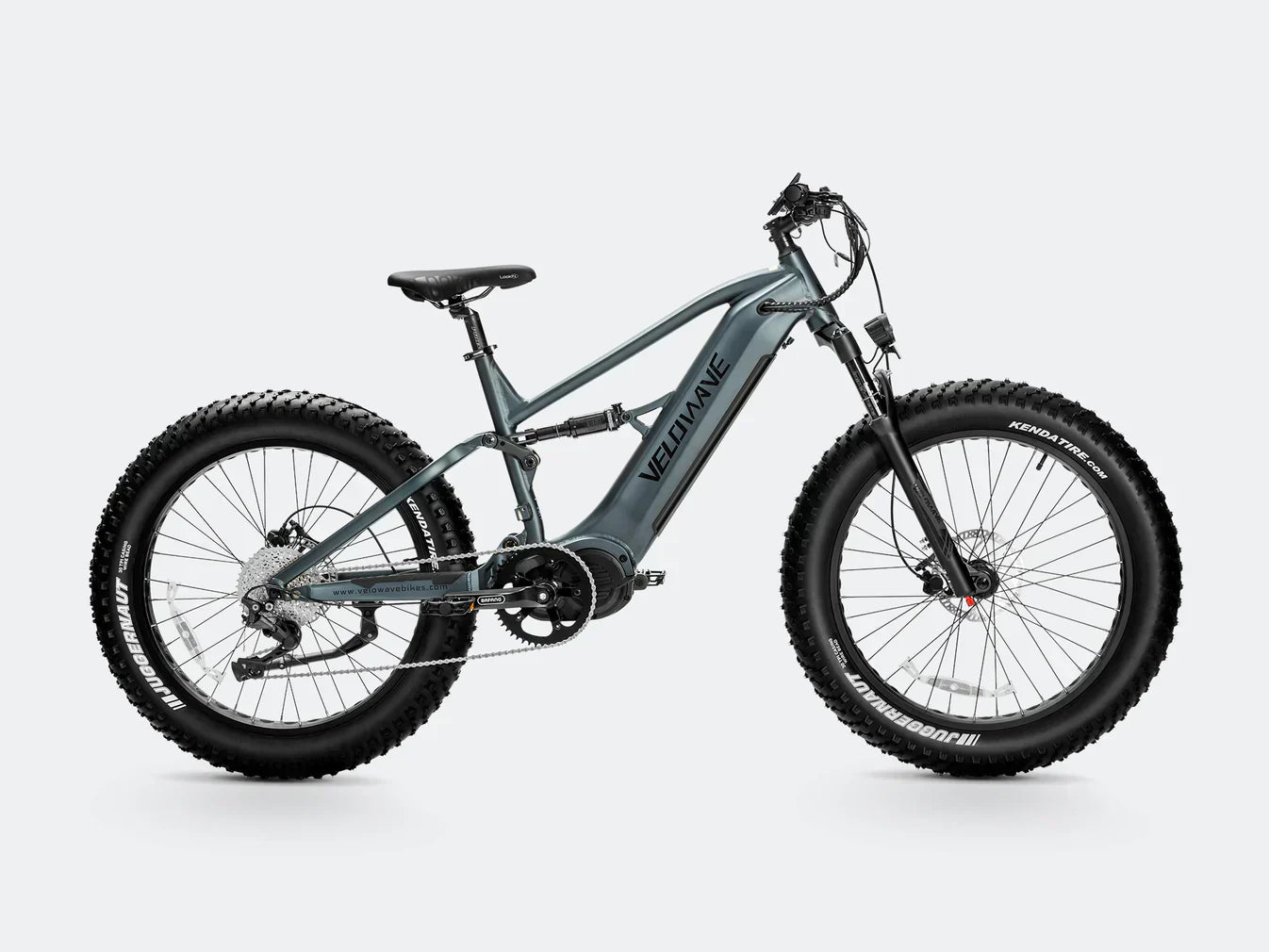 Electric bike with all terrain capability featuring durable fat tires for enhanced performance and stability