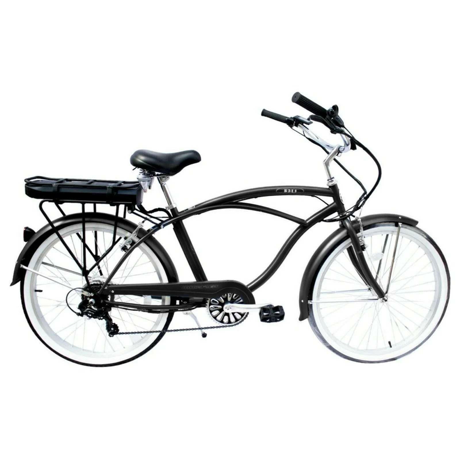 Electric cruiser bicycle designed for optimal performance on sandy shores, combining style and functionality.