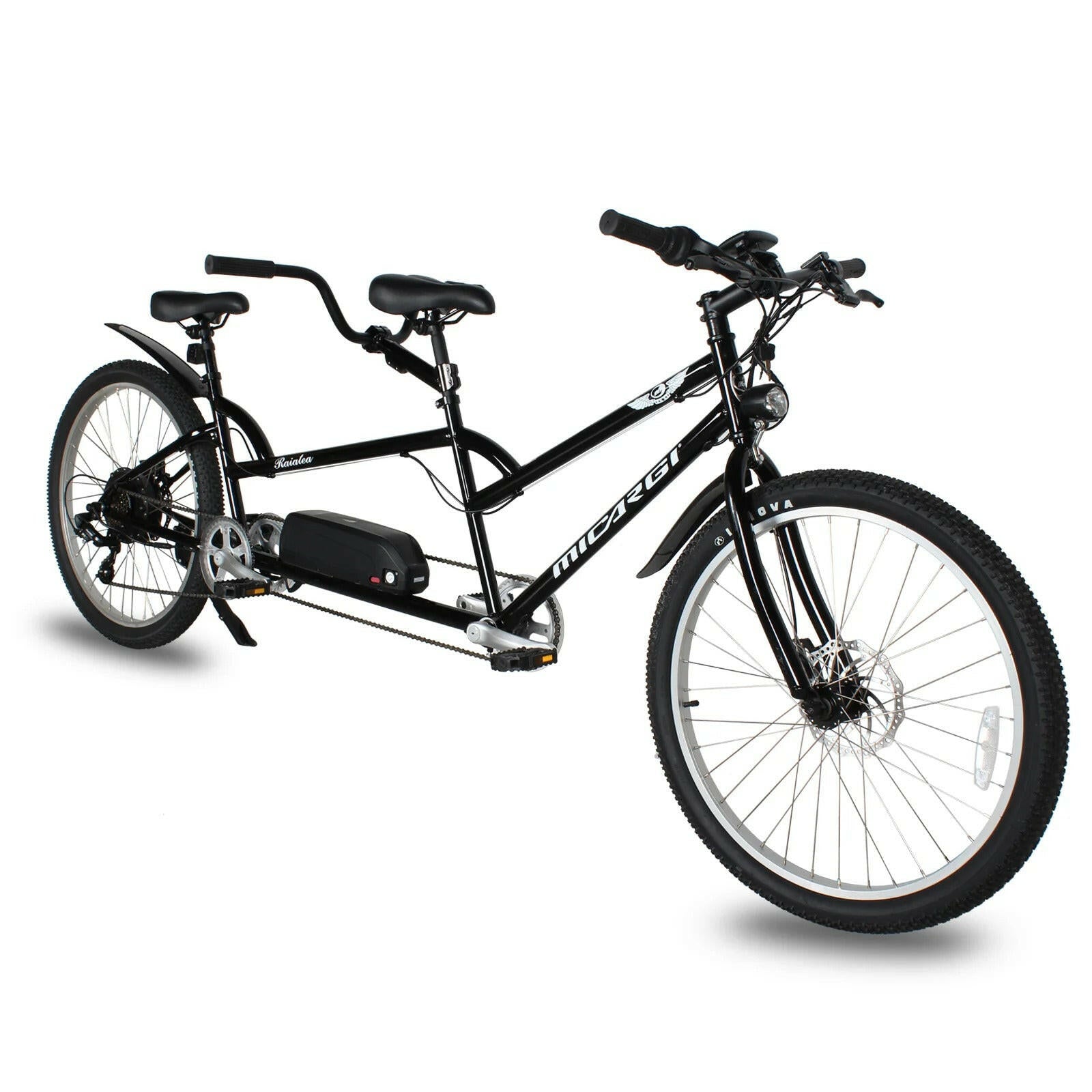 High-performance 500W tandem electric bike designed for eco-friendly commuting and effortless rides