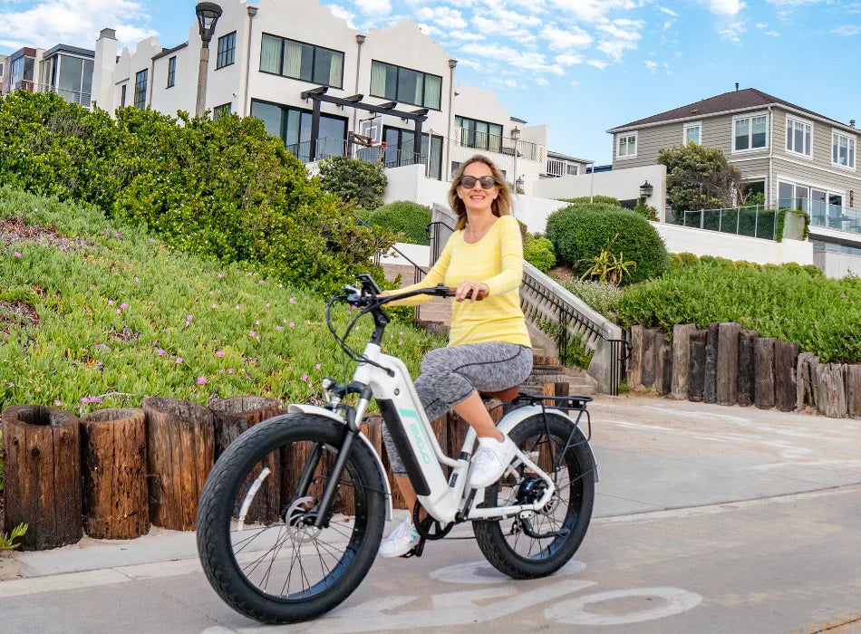 Electric cruiser bike designed for comfortable city rides with powerful electric motor and stylish cruiser frame.