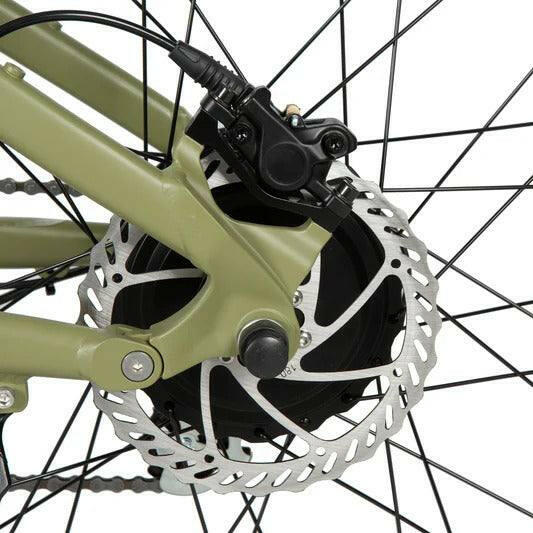 EUNORAU DEFENDER electric bike with full suspension designed for long-range rides, offering durability and comfort