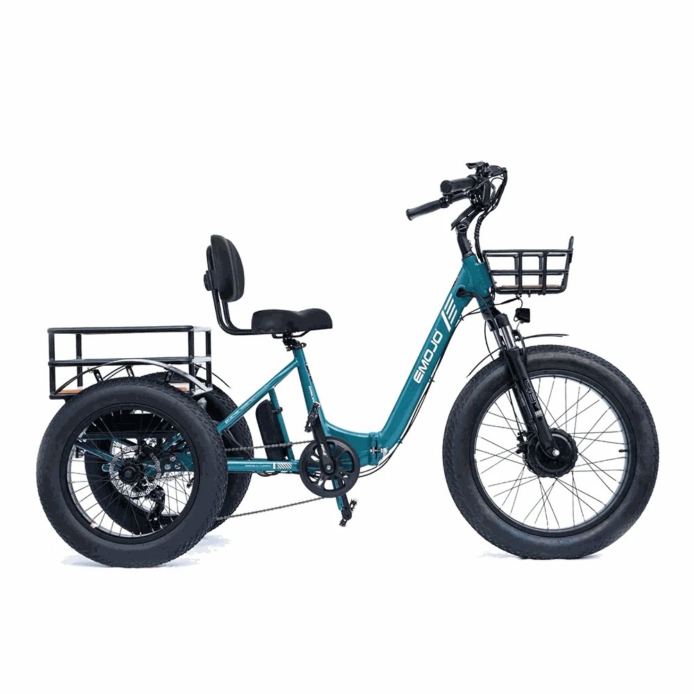 Folding E-Trike Emojo Etrike for efficient urban commuting and easy storage solutions