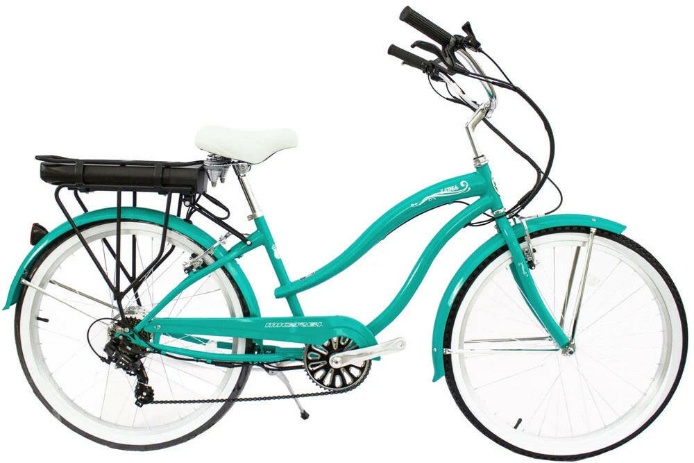 Sleek electric cruiser bike with modern design ideal for eco-friendly urban commuting and leisure rides
