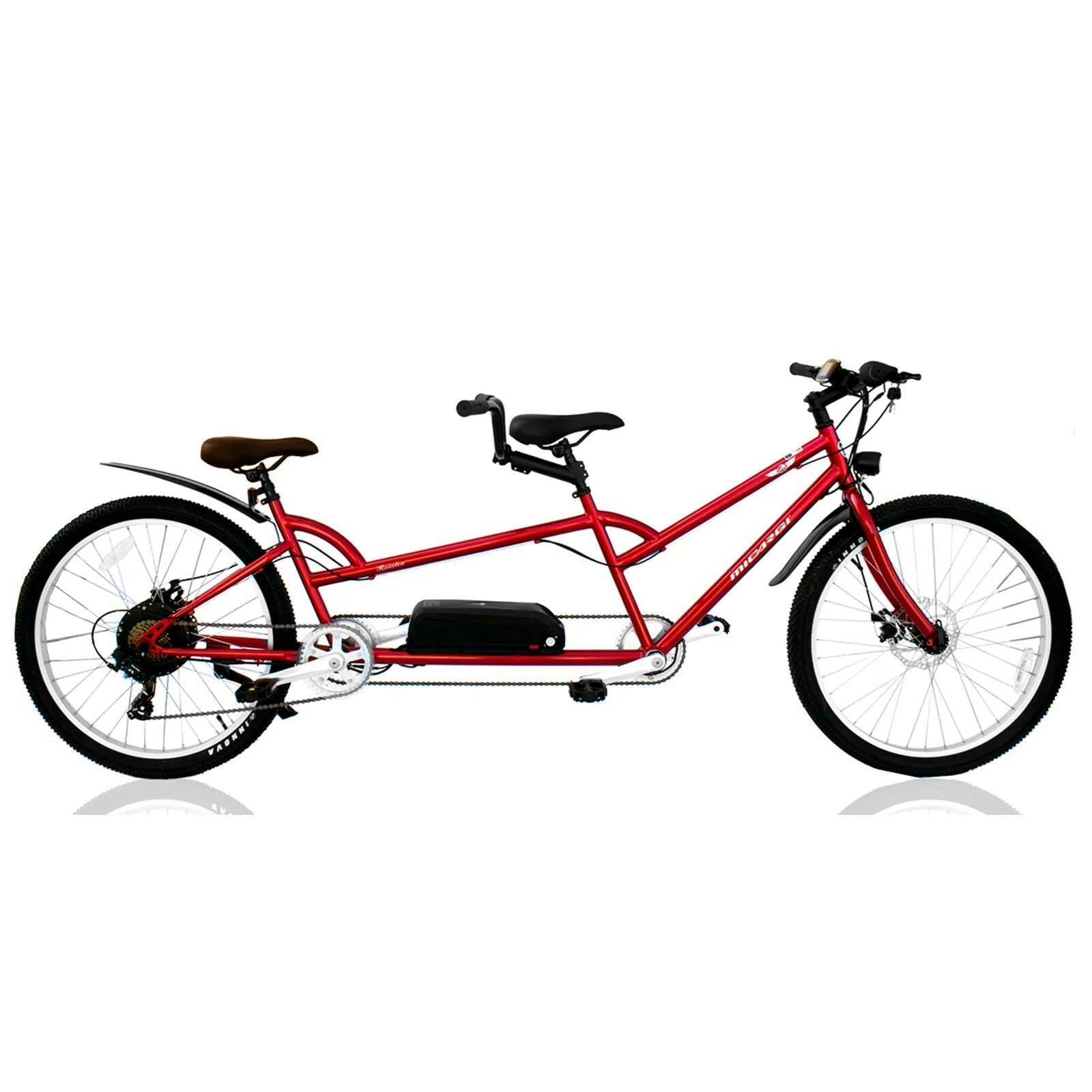 High-performance 500W tandem electric bike designed for eco-friendly commuting and effortless rides