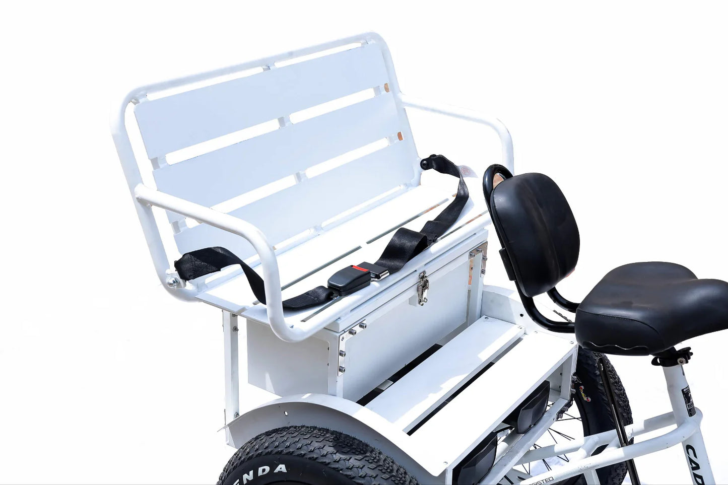 EMOJO CADDY PRO URBAN CRUISER Step Thru Electric Tricycle/Trike Door Dash Uber Eats Passenger Seat Storage