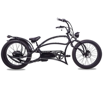 TRACER BEYOND PRO 800W Classic Stretch Chopper Electric Cruiser Bike