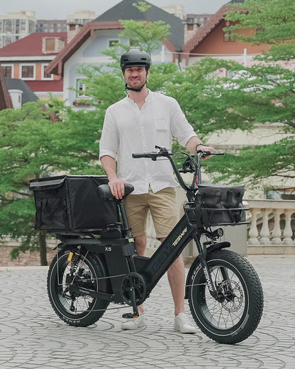 TESWAY X5 PRO Step Thru Cargo E-Bike | Family Friendly