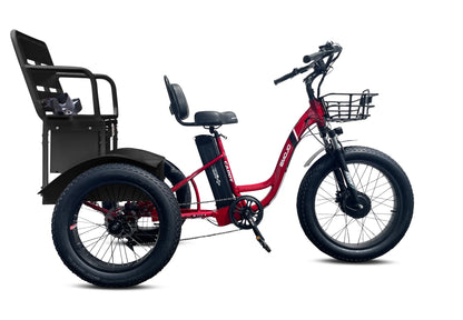 EMOJO CADDY PRO URBAN CRUISER Step Thru Electric Tricycle/Trike Door Dash Uber Eats Passenger Seat Storage