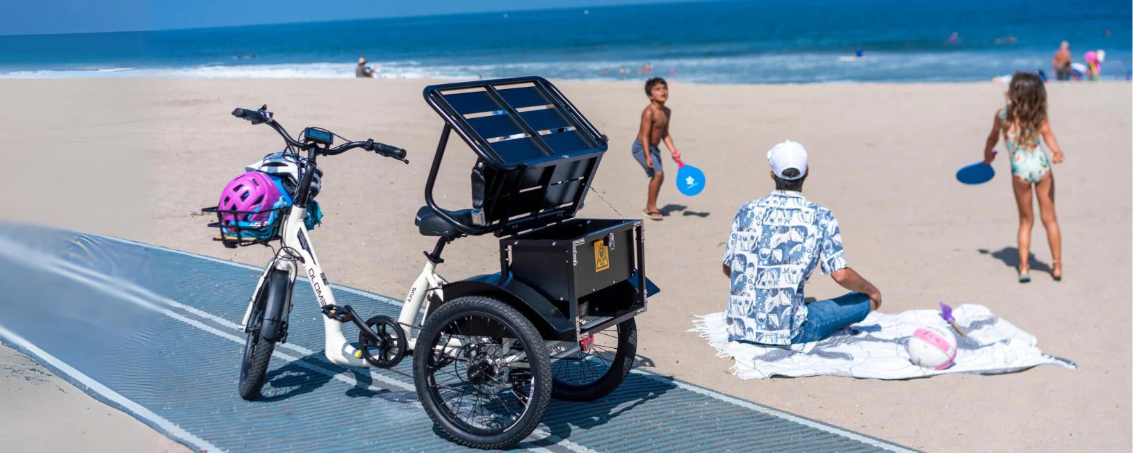 EMOJO Bull Urban Cruiser Step Thru Electric Tricycle/Trike Door Dash Uber Eats Passenger Seat Storage