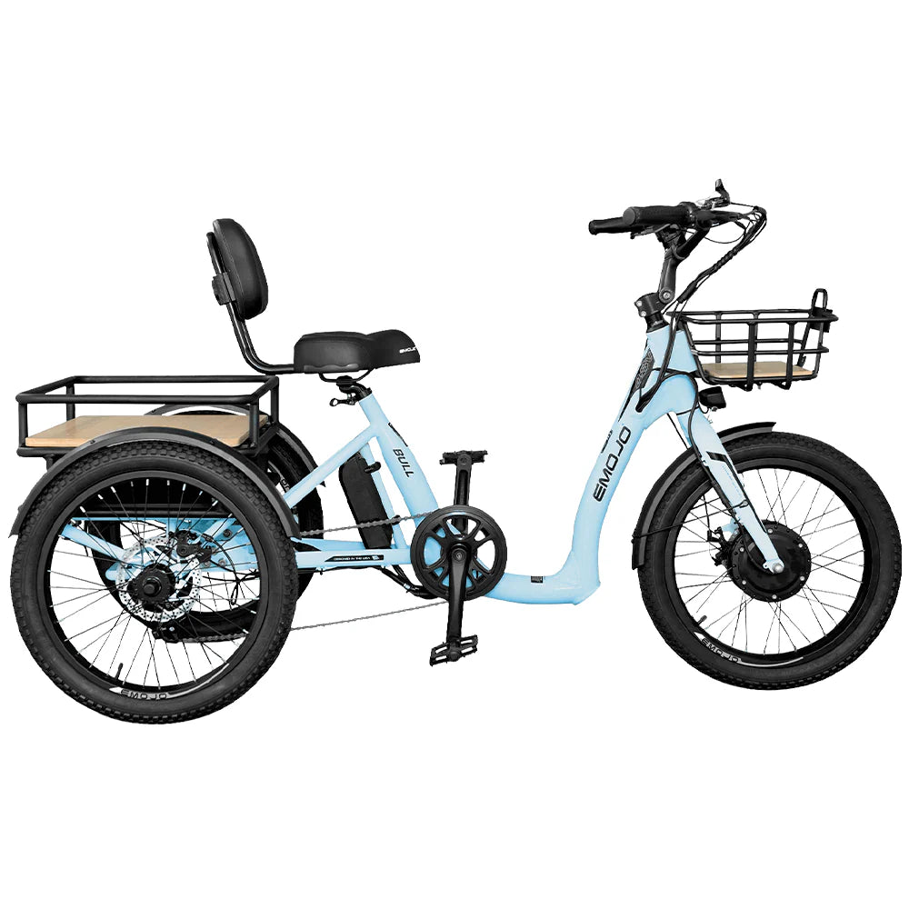 EMOJO BULL Premium Electric Tricycle/Trike 500W 65 Miles!