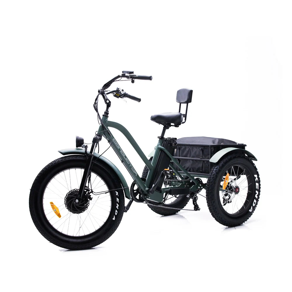 OH WOW CONDUCTOR 750 Electric Cargo Trike | 750W Utility E-Trike Revolution