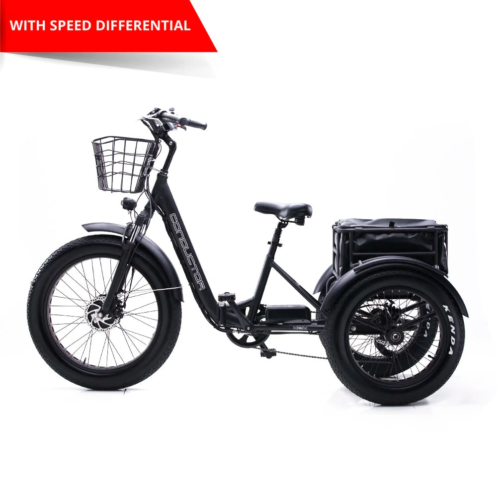 OH WOW Conductor 500Watt Folding E-Tricycle