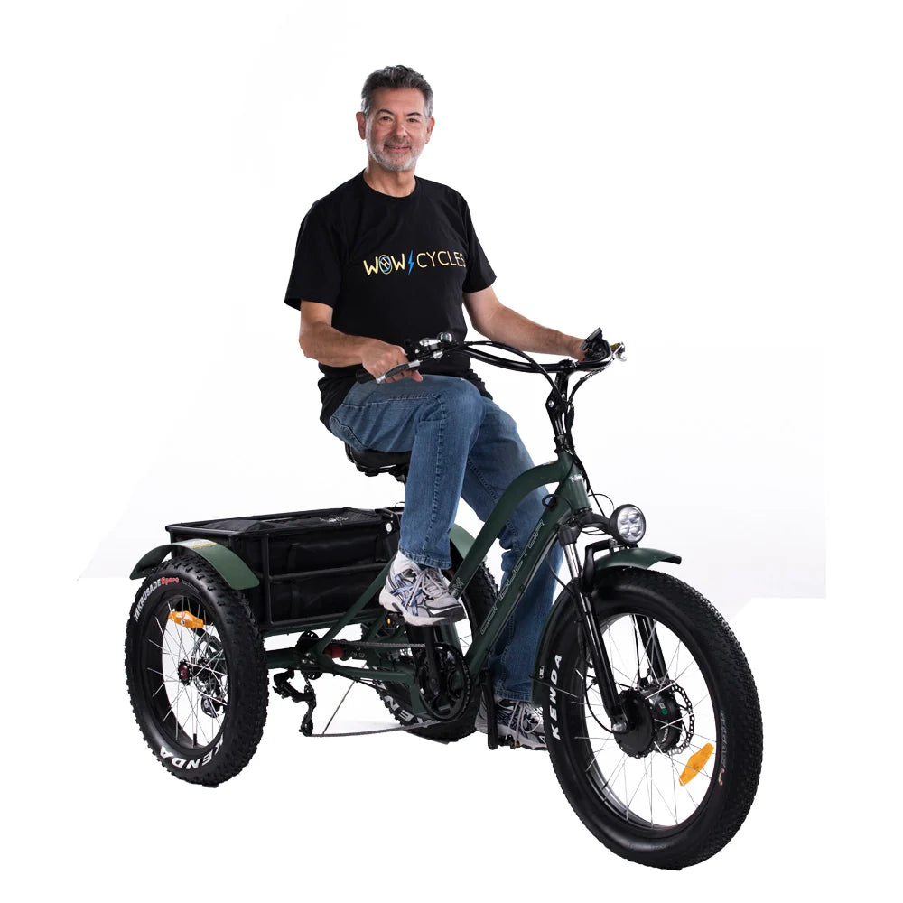 OH WOW CONDUCTOR 750 Electric Cargo Trike | 750W Utility E-Trike Revolution