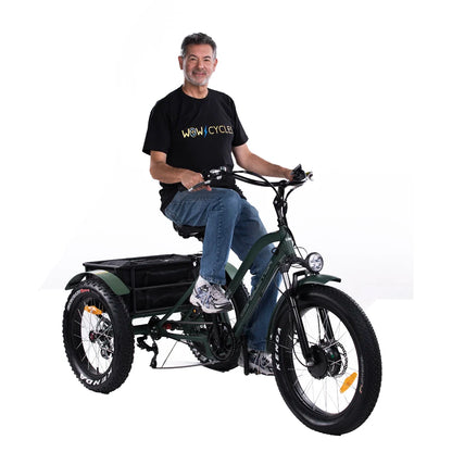 OH WOW CONDUCTOR 750 Electric Cargo Trike | 750W Utility E-Trike Revolution